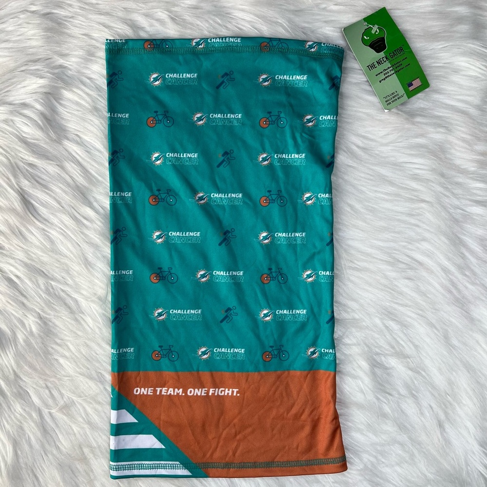 NWT Miami Dolphins‎ Challenge Cancer Neck Gator